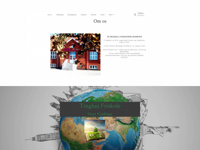 tinghojfriskole.dk snapshot