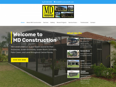 mdconstructionfl.com snapshot