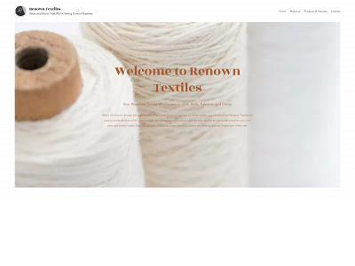 renowntextiles.com snapshot