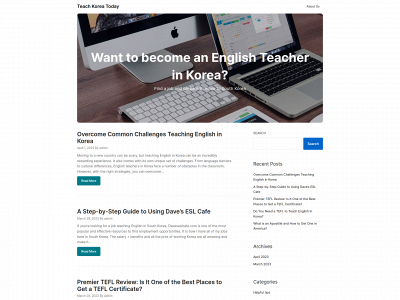 teachkoreatoday.com snapshot
