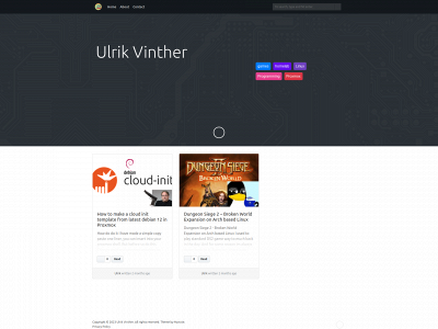 ulrikvinther.tech snapshot