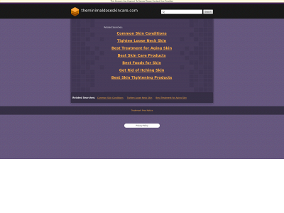 www.theminimaldoseskincare.com snapshot