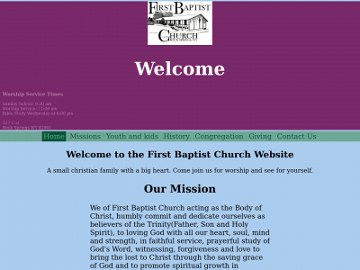 firstbaptistrs-wy.org snapshot
