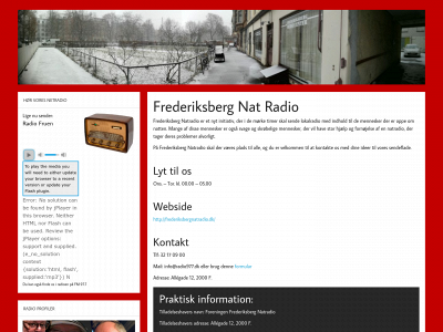 frederiksbergnatradio.dk snapshot