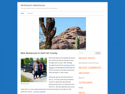 mcstaceesadventures.com snapshot
