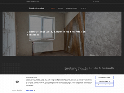 construccionesarin.com snapshot