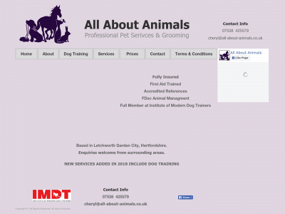 all-about-animals.co.uk snapshot