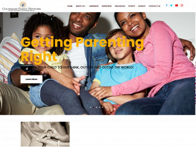 colossiansfamilynetwork.org snapshot