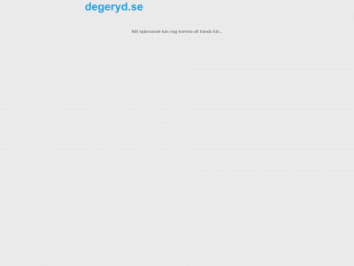 degeryd.se snapshot