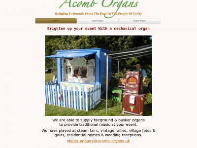 acomb-organs.uk snapshot