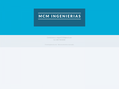 mcmingenierias.com snapshot