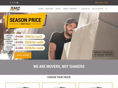 airbornemovingcompany.com snapshot