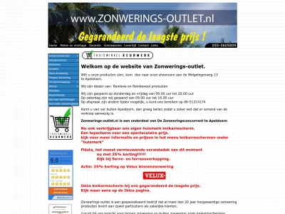 www.zonwerings-outlet.nl snapshot