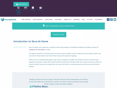 sevaathome.com snapshot