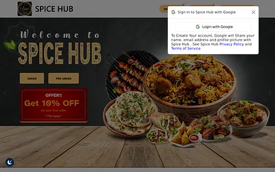spicehubcaterers.co.uk snapshot