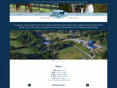 bluearrowfarm.com snapshot