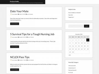 thenursehuddle.com snapshot