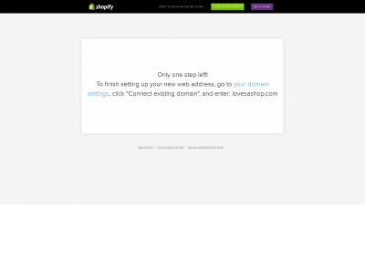 lovesashop.com snapshot