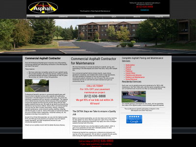 professionalasphalt.com snapshot