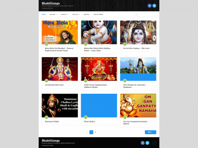 bhaktiganga.in snapshot