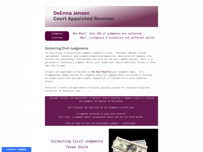 tx-receiver.weebly.com snapshot
