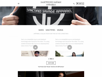 www.sanctified-apparel.com snapshot