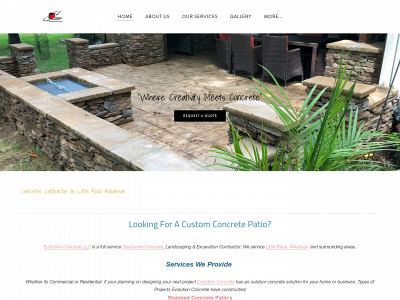 www.evolcrete.com snapshot