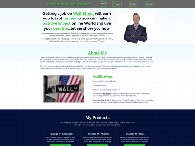 theroadtowallstreet.com snapshot