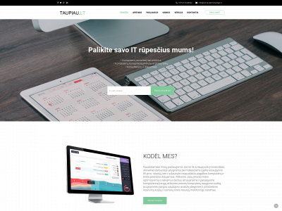 taupiau.lt snapshot