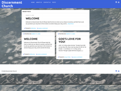 discernmentchurch.org snapshot