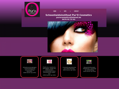 purocosmetics.be snapshot