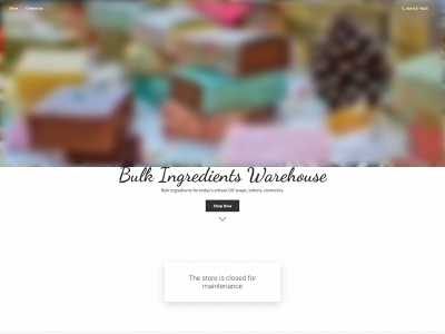 bulkingredientswarehouse.com snapshot