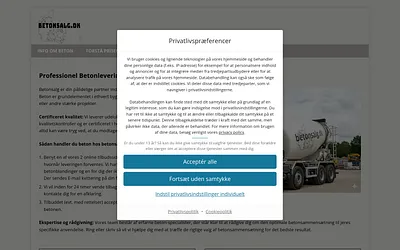 betonsalg.dk snapshot