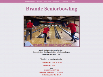 seniorbowlingbrande.dk snapshot