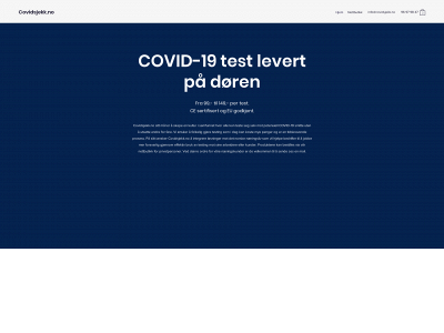 covidsjekk.no snapshot