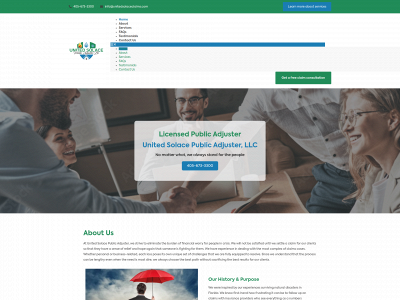 unitedsolaceclaims.com snapshot