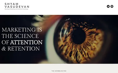shyamvasudevan.com snapshot