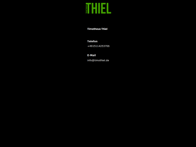 timothiel.de snapshot