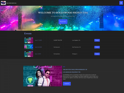 bollywoodnightsusa.com snapshot