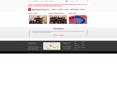 beyondkungfu.com snapshot