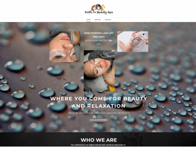www.faithinbeautyspa.com snapshot