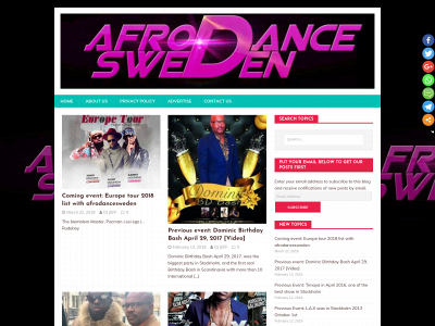 afrodancesweden.com snapshot