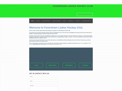 favershamladies.co.uk snapshot