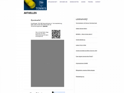 tsgtennis.de snapshot