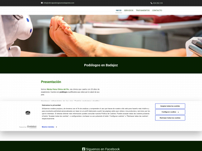 clinicapodologicamarisaperea.com snapshot