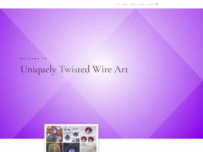 uniquelytwisted-wireart.com snapshot