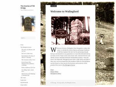 tmgreggauthor.com snapshot