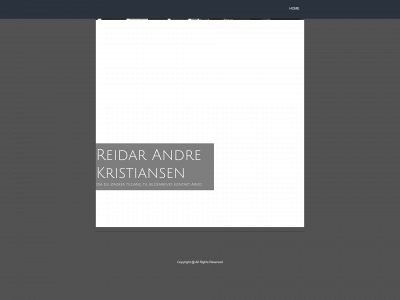 reidar.me snapshot