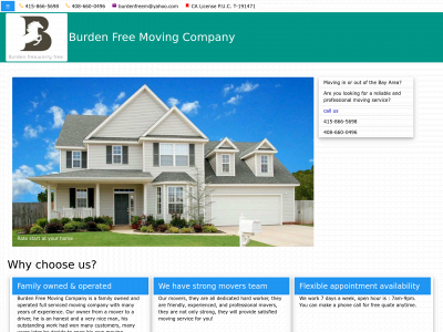 burdenfreemoving.com snapshot
