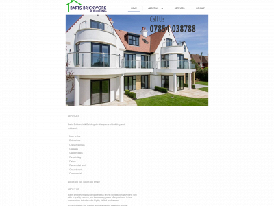 bartsbrickwork.com snapshot